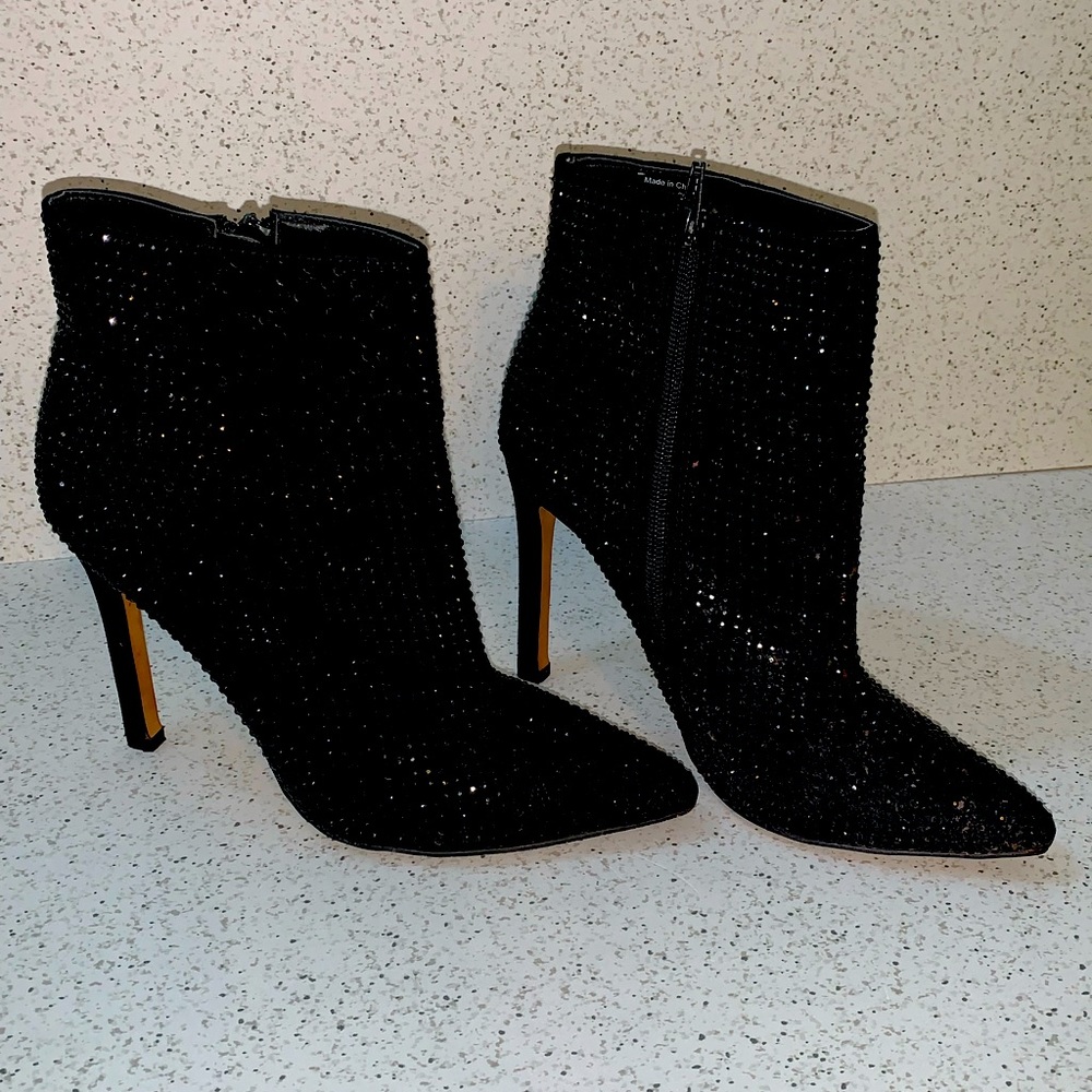 Aldo Black Sparkle Boots